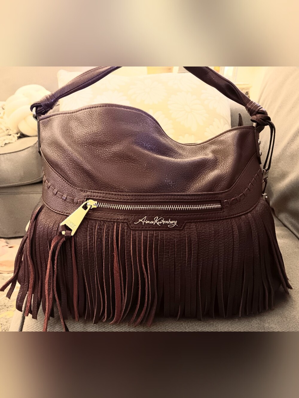 🔥Aimee Kestenberg Leather Fringe Hobo Bag